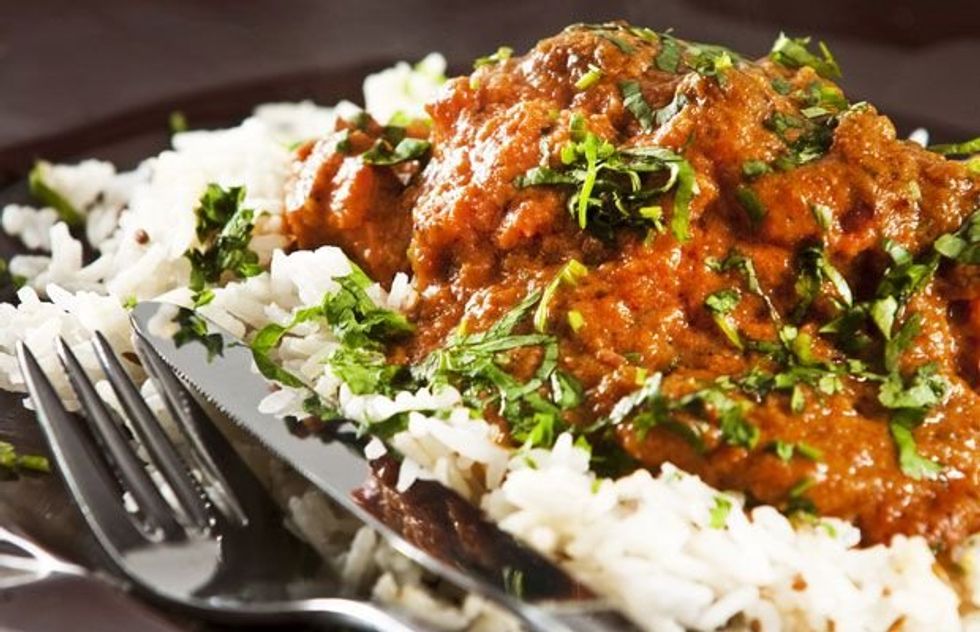 Food dish at La Maison du Cari Golden.