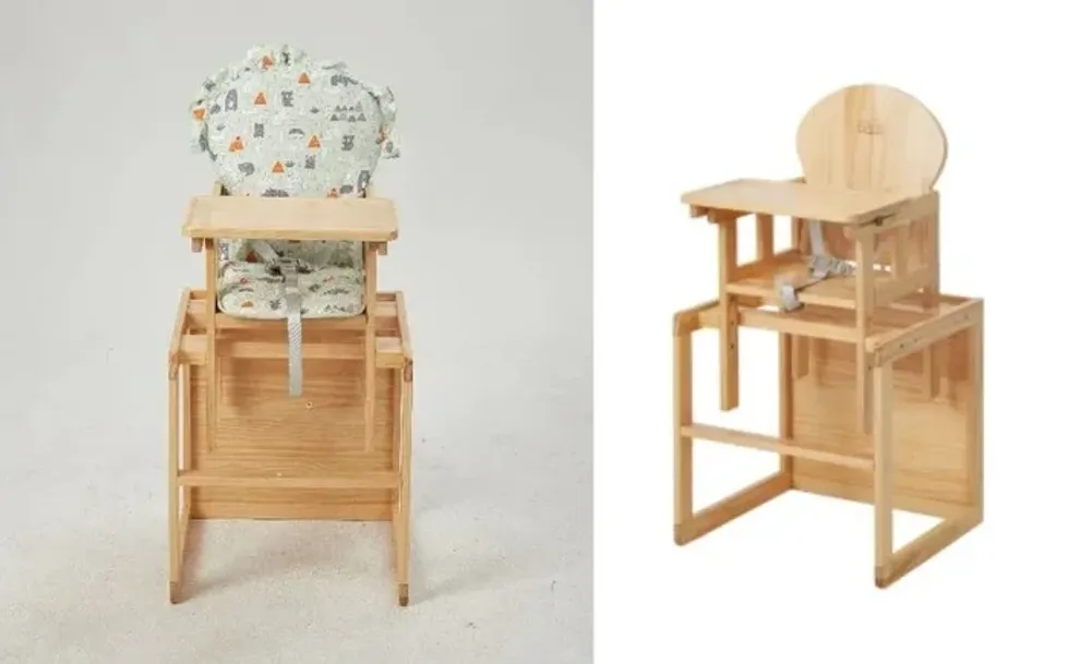 Funlio 2-in-1 convertible high chair. Health Canada