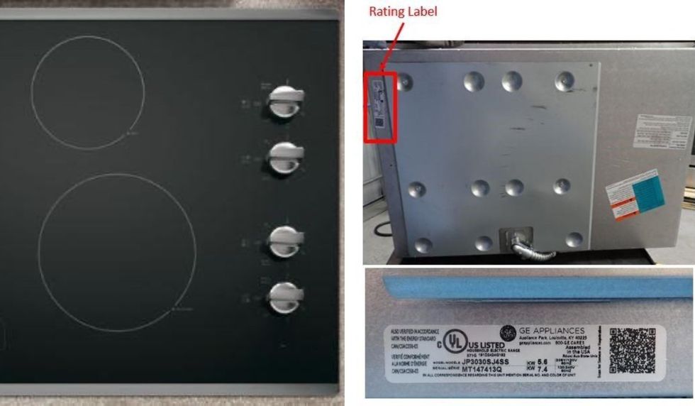 GE brand 30" Knob-Controlled Electric Radiant Cooktops