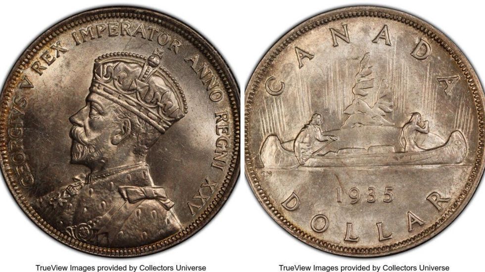 George V Dollar (1935).