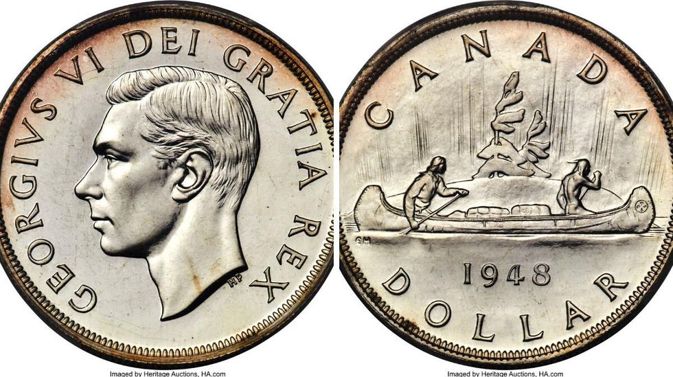 George VI Specimen Dollar (1948).