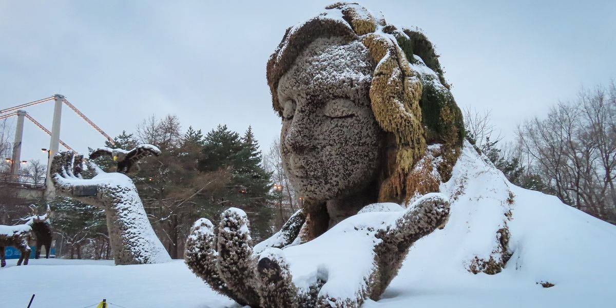This Montreal park with Disney vibes has transformed into an ethereal winter wonderland This Montreal park with Disney vibes has transformed into an ethereal winter wonderland