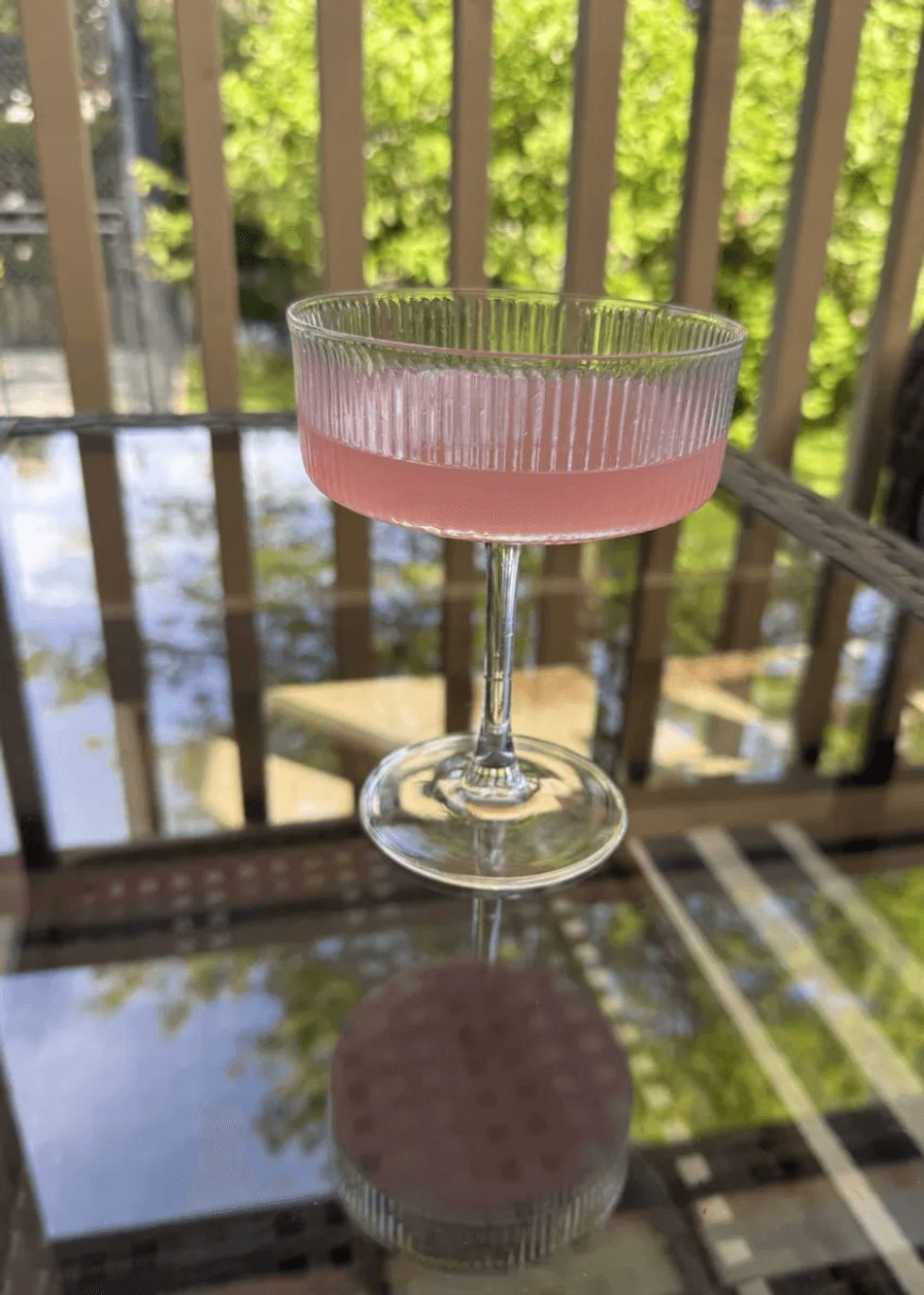 Glass from Dollarama.
