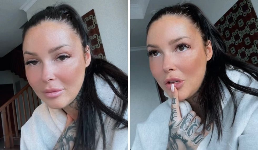 Helene Boudreau talking on her Instagram Stories.