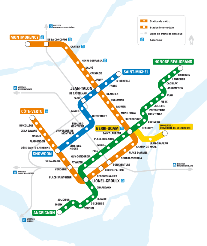 Green Line Metro Route Ride Montreal&#39;S Metro Orange &Amp; Green Line From The Comfort Of Your  Home - Mtl Blog