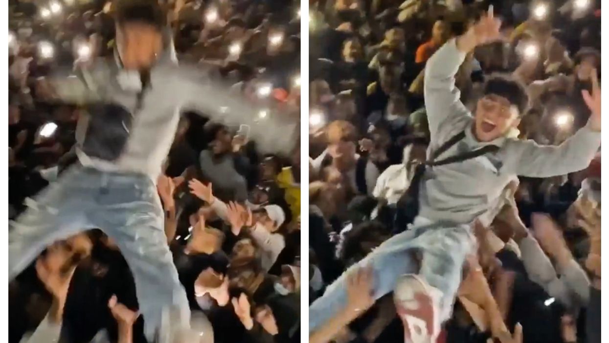 Viral Video Shows A Montrealer Crowd Surfing Over A Huge Gathering In The Old Port (VIDEO)
