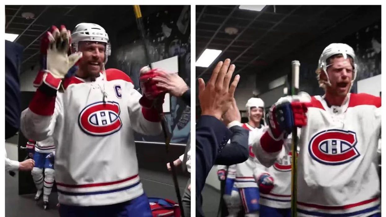 Habs Players Celebrated Their 'F**king' Victory & Let Loose In A Post-Game Video
