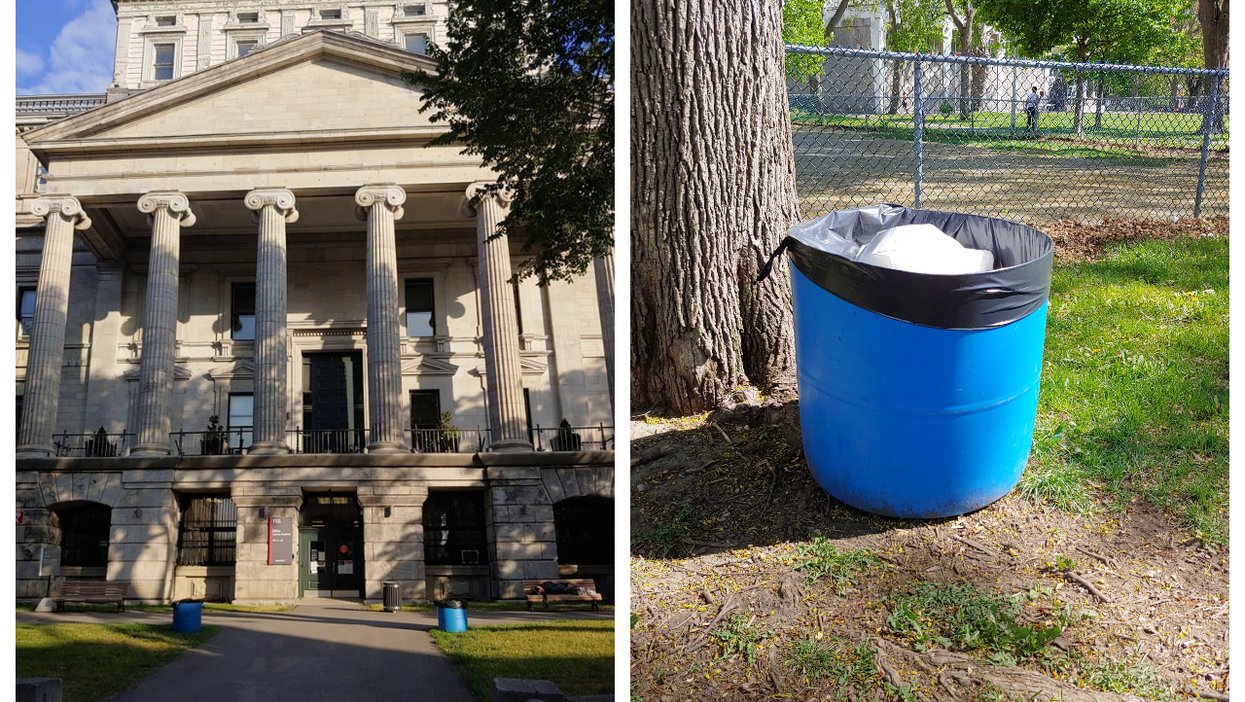 A Fed-Up Montreal Politician Left Ugly Trash Bins In Front Of City Hall To Send A Message