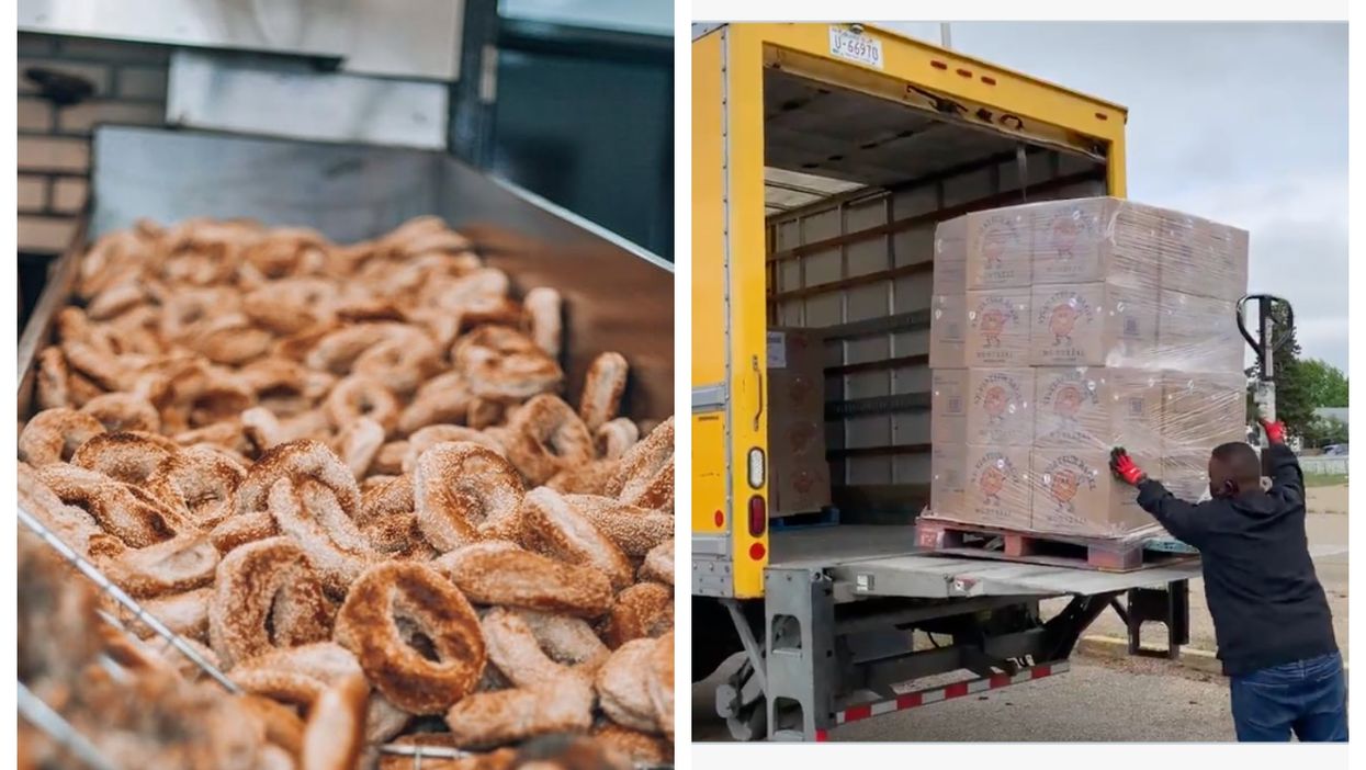 St-Viateur Sent An Order Of 17,280 Bagels On A Plane To Edmonton & It's A New Record