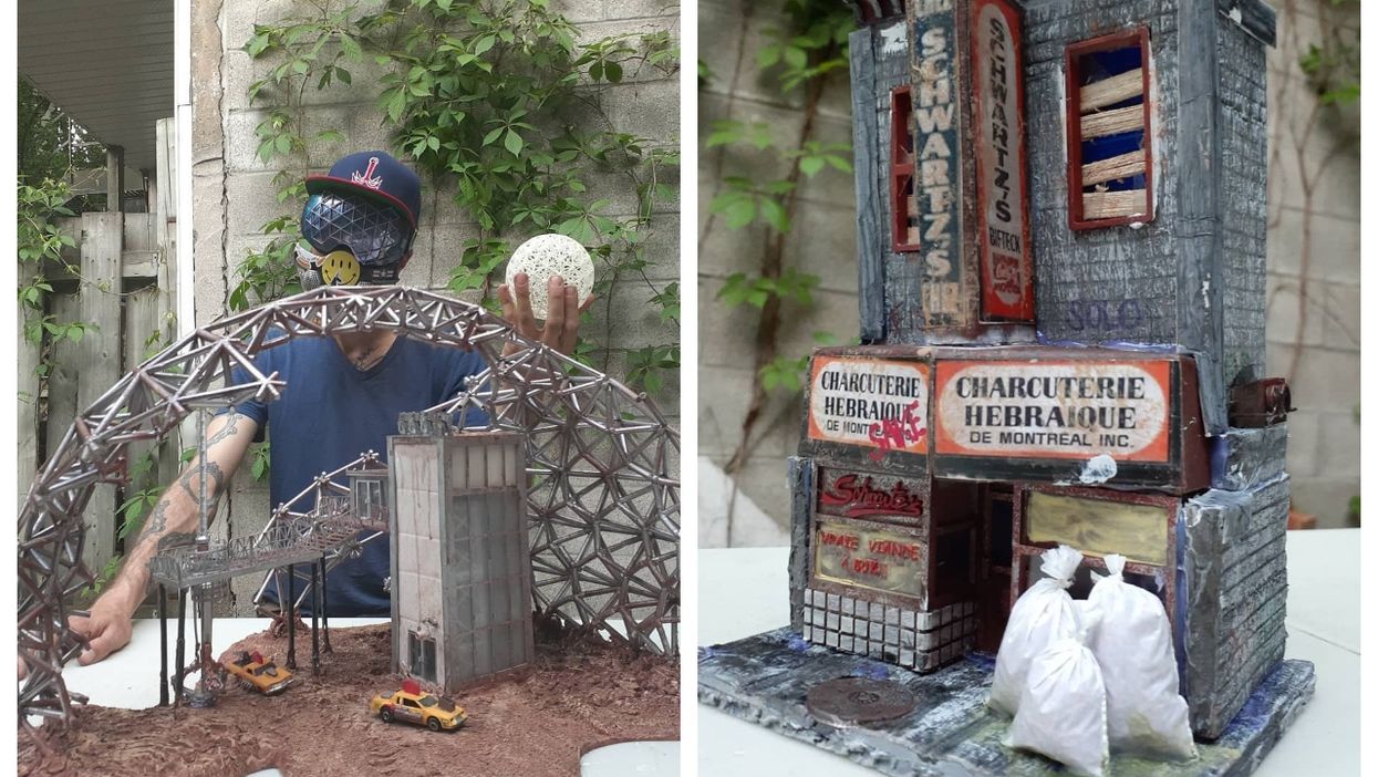 Meet The Guy Who Makes Post-Apocalyptic Models Of Montreal Landmarks (PHOTOS)