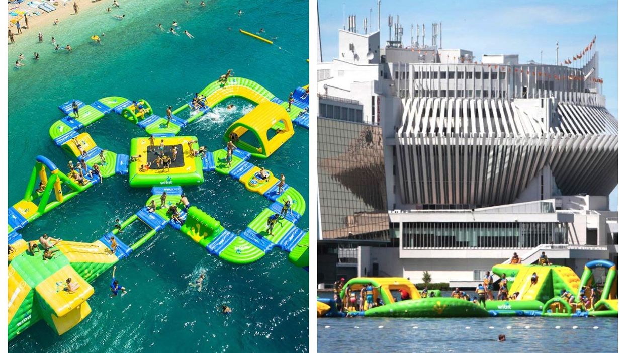 Montreal's 'Aquazilla' Floating Obstacle Course Is Now Open