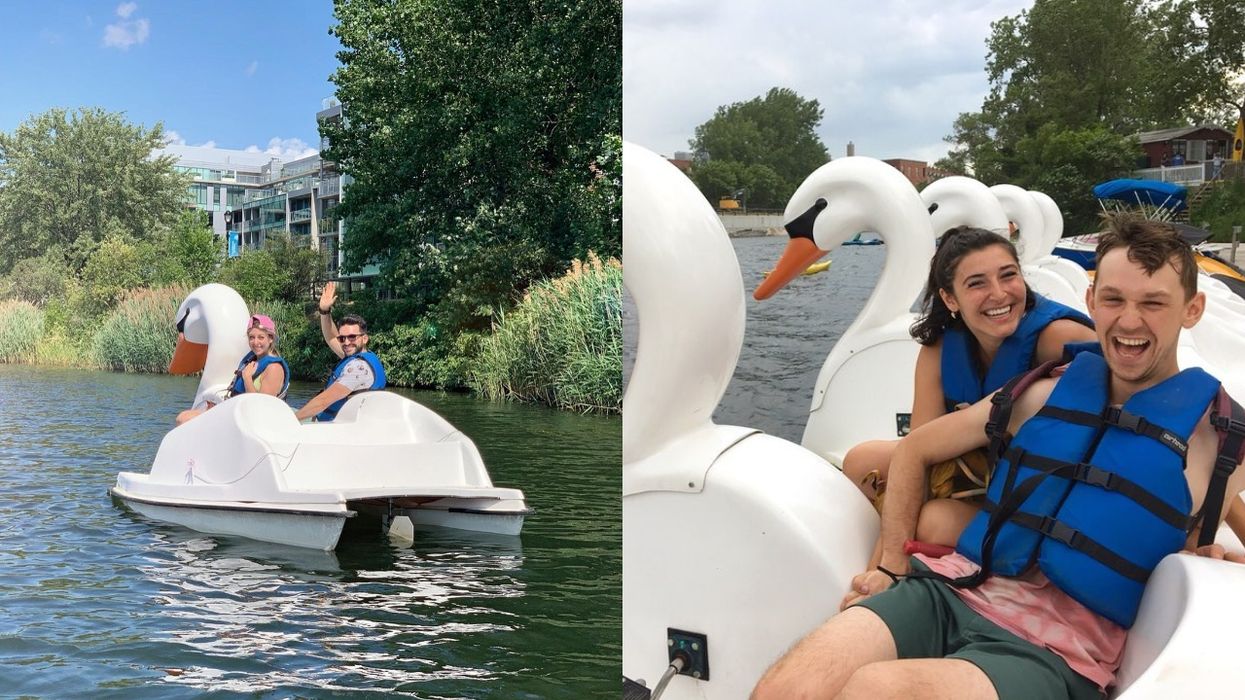 You Can Float Along The Lachine Canal On A Swan-Shaped Pedal Boat This Summer