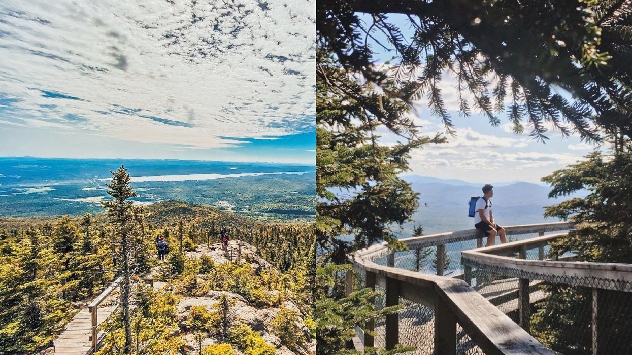 This Mountainside Walkway Trail In Quebec Feels Like You're Walking In The Clouds