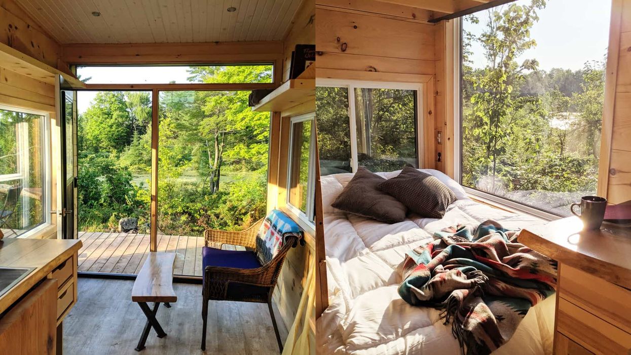 This Tiny Dream Cabin For Rent 3 Hours From Montreal Lets You Sleep Amongst The Trees