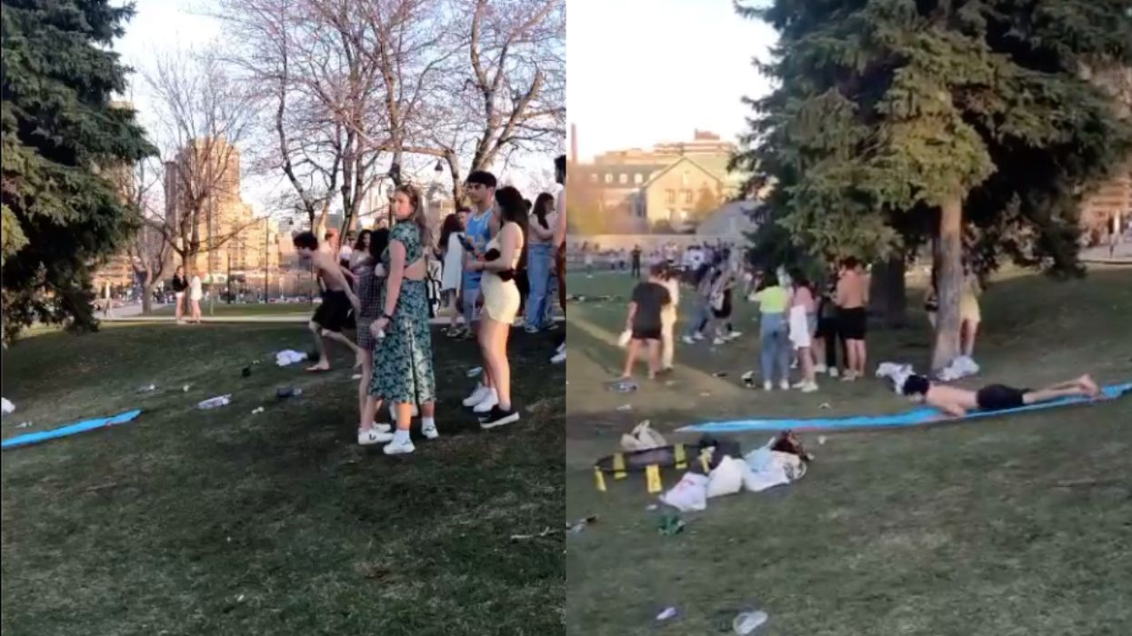 Someone Brought A Slip And Slide To Their Montreal Park Hang This Weekend (VIDEO)