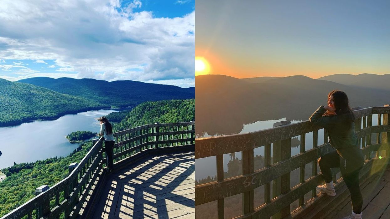 This Quebec Hike Takes You To A Lookout That Feels Like It's Floating Above The Mountains