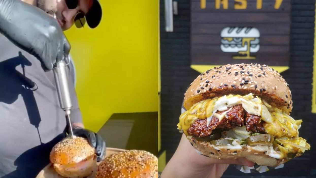 You Can Get A Syringe Of Cheese Injected Into Your Burger At This Montreal Resto (VIDEO)