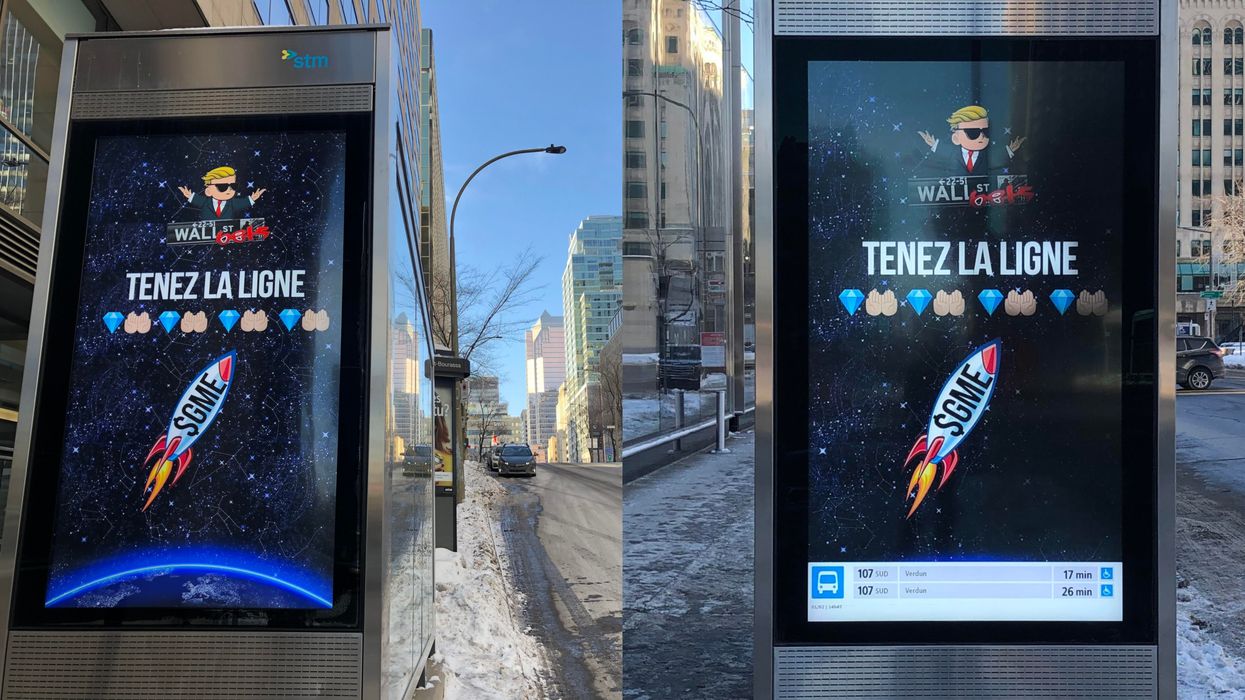 A Montrealer Put Anti-Wall Street 'Hold The Line' Ads All Over The City (PHOTOS)