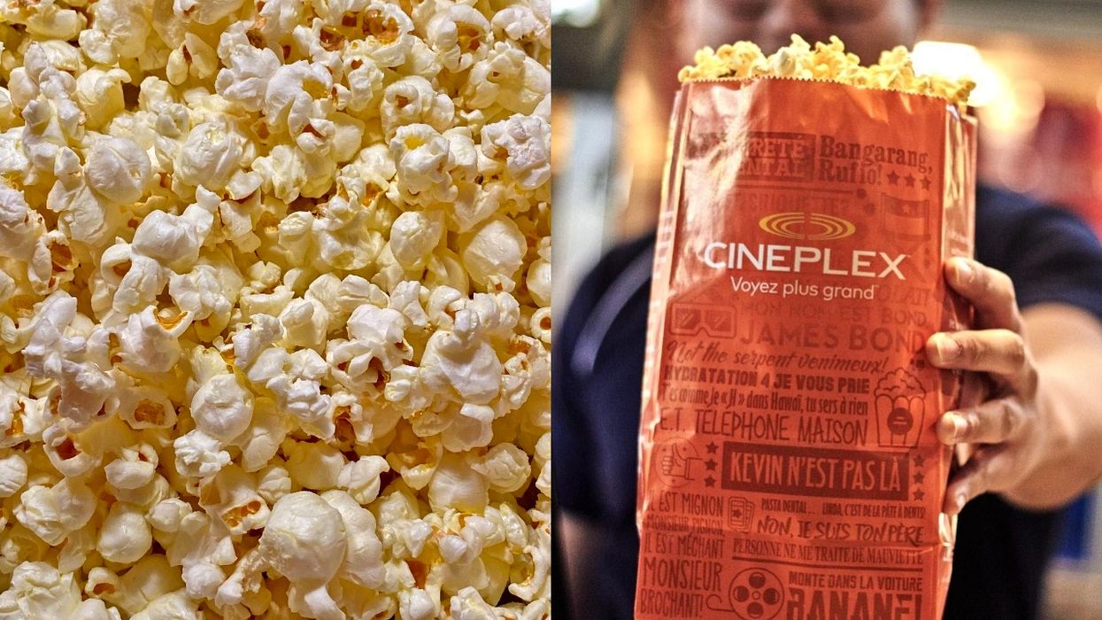 Cineplex Is Offering FREE Popcorn Today & Quebecers Can Get It Delivered