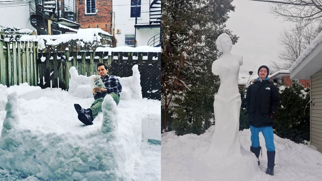 Incredible Snow Sculptures Popped Up All Over Montreal After The Snowstorm (PHOTOS)