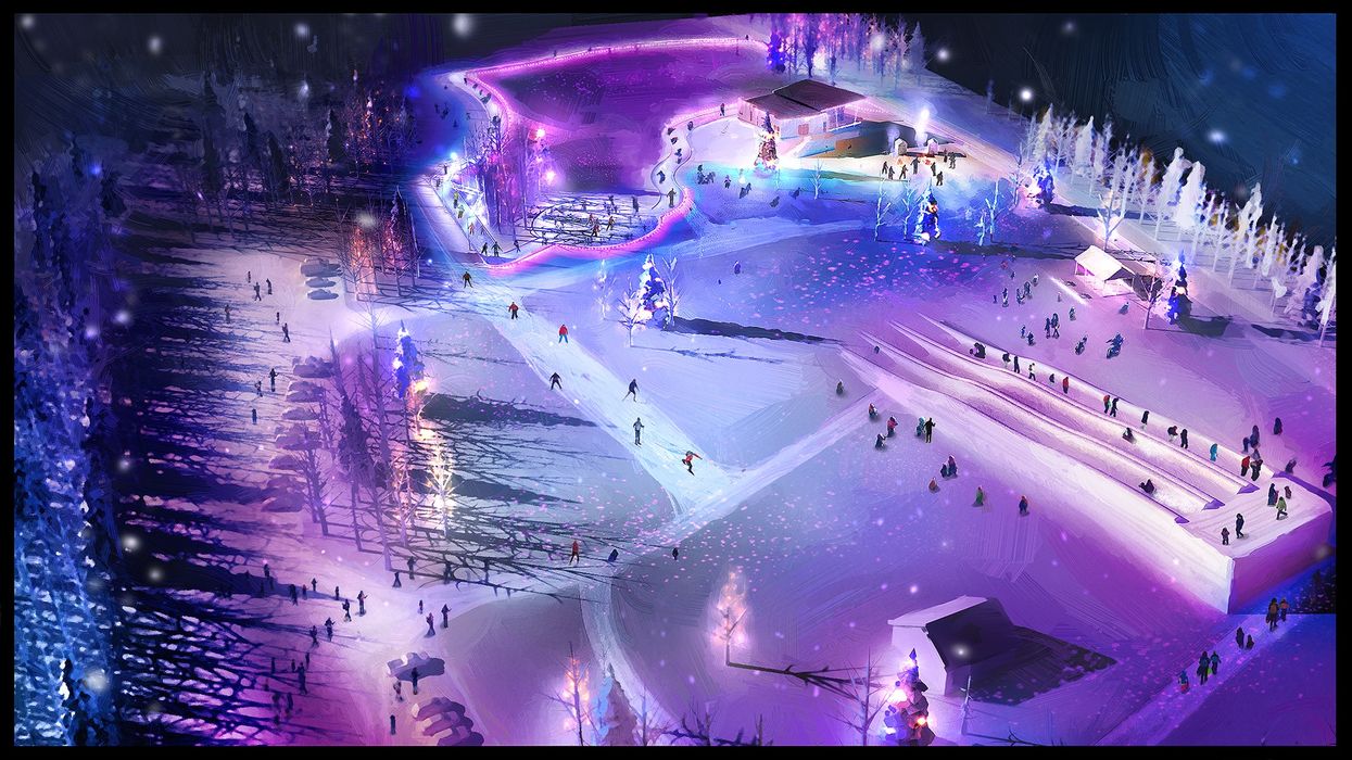 A Huge Winter Park Is About To Open Near Montreal, Complete With An Illuminated Slide & DJ