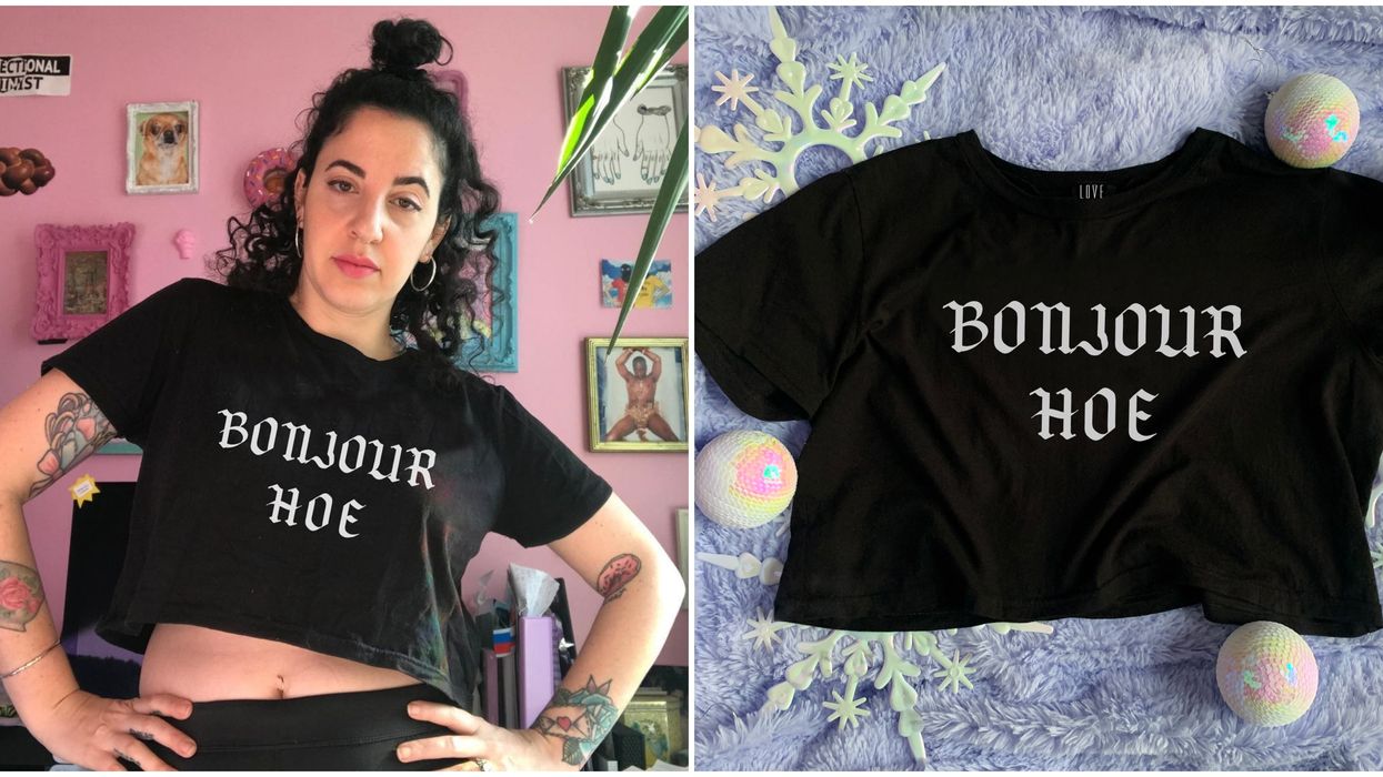 A Montreal Company Used The Bloc's 'Bonjour-HO!' As Inspo For Its New 'Bonjour Hoe' Shirts
