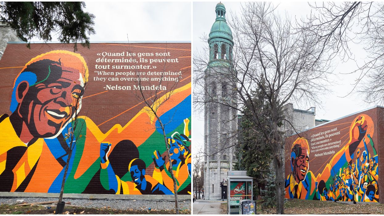 Montreal Has A Beautiful New Mural Dedicated To Nelson Mandela (PHOTO)