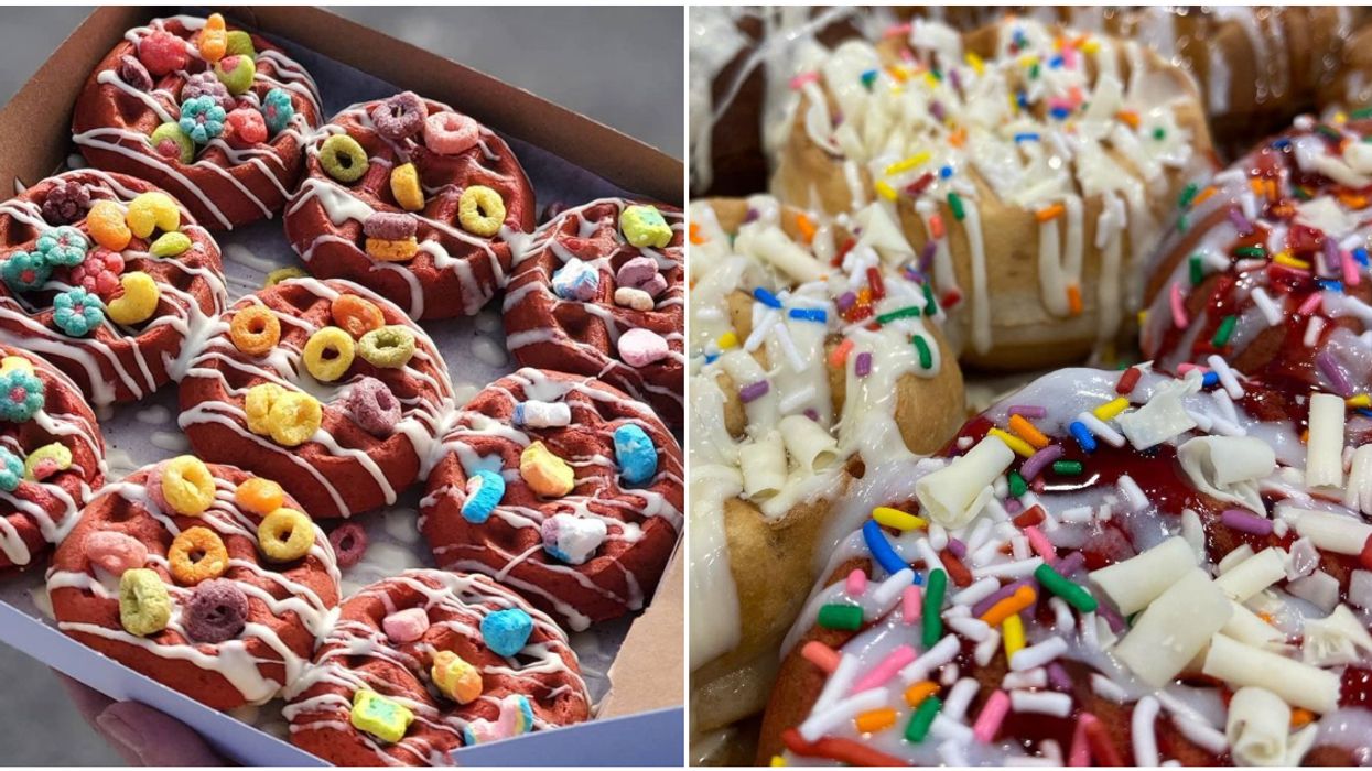 This Montreal Café's Red Velvet Waffles With Froot Loops Are A Childhood Dream Come True