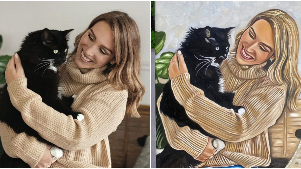 You Can Turn A Pic Of Your Favourite Person Into A Painting For A Holiday Gift In Montreal