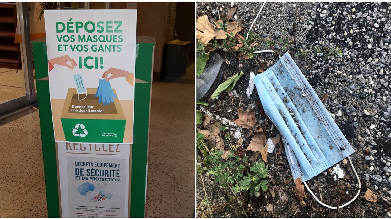 Montrealers Keep Littering Their Masks & One Borough Is Finally Doing Something About It