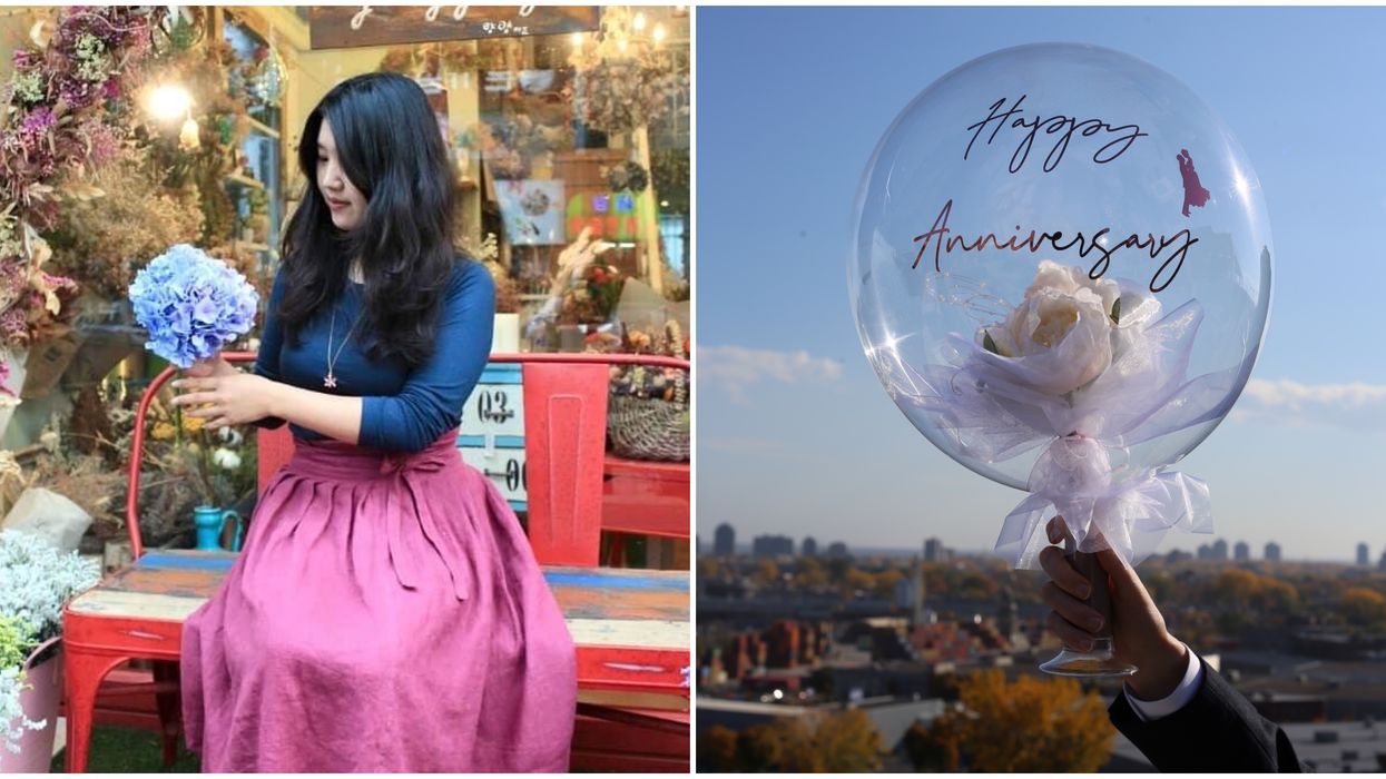 This Florist Brought The 'Flower Bubble' Trend To Montreal & It Has Major Fairytale Vibes