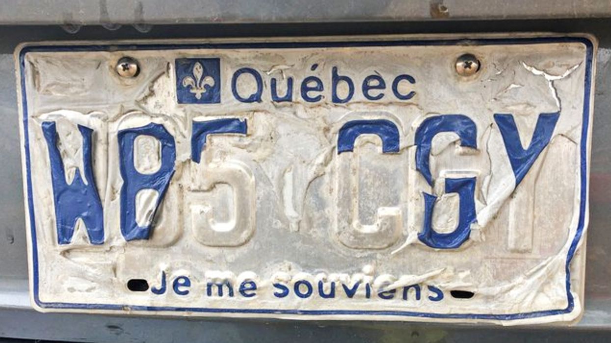 Quebecers Can Now Request A Fresh New License Plate Online If Theirs Is Damaged