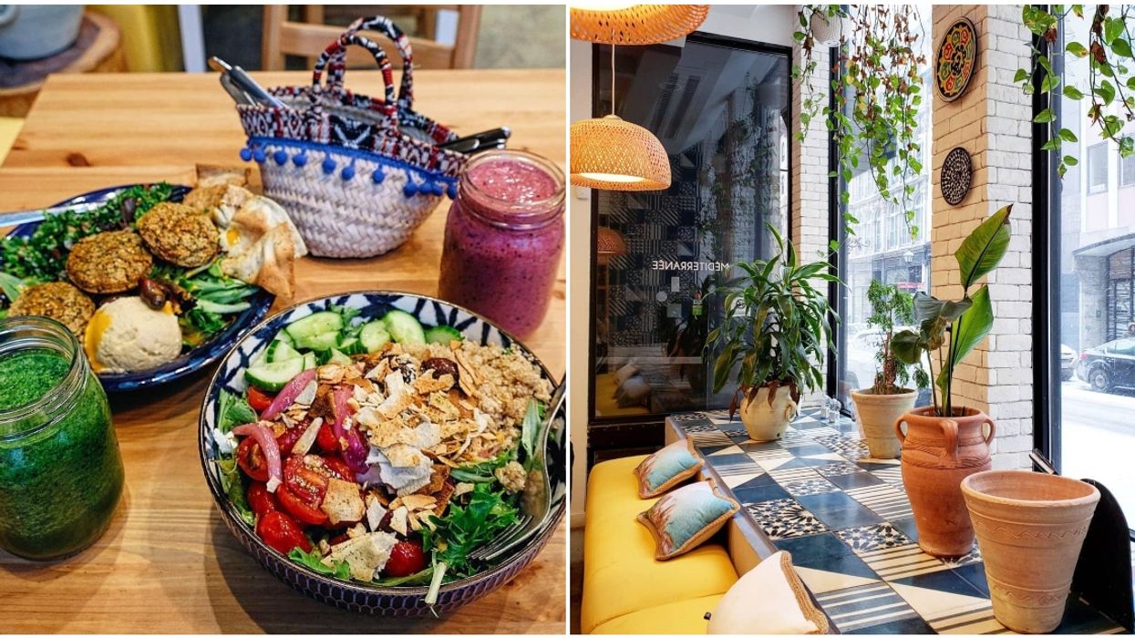This Montreal Mediterranean Café Feels Like A Trip To Mykonos The Second You Enter