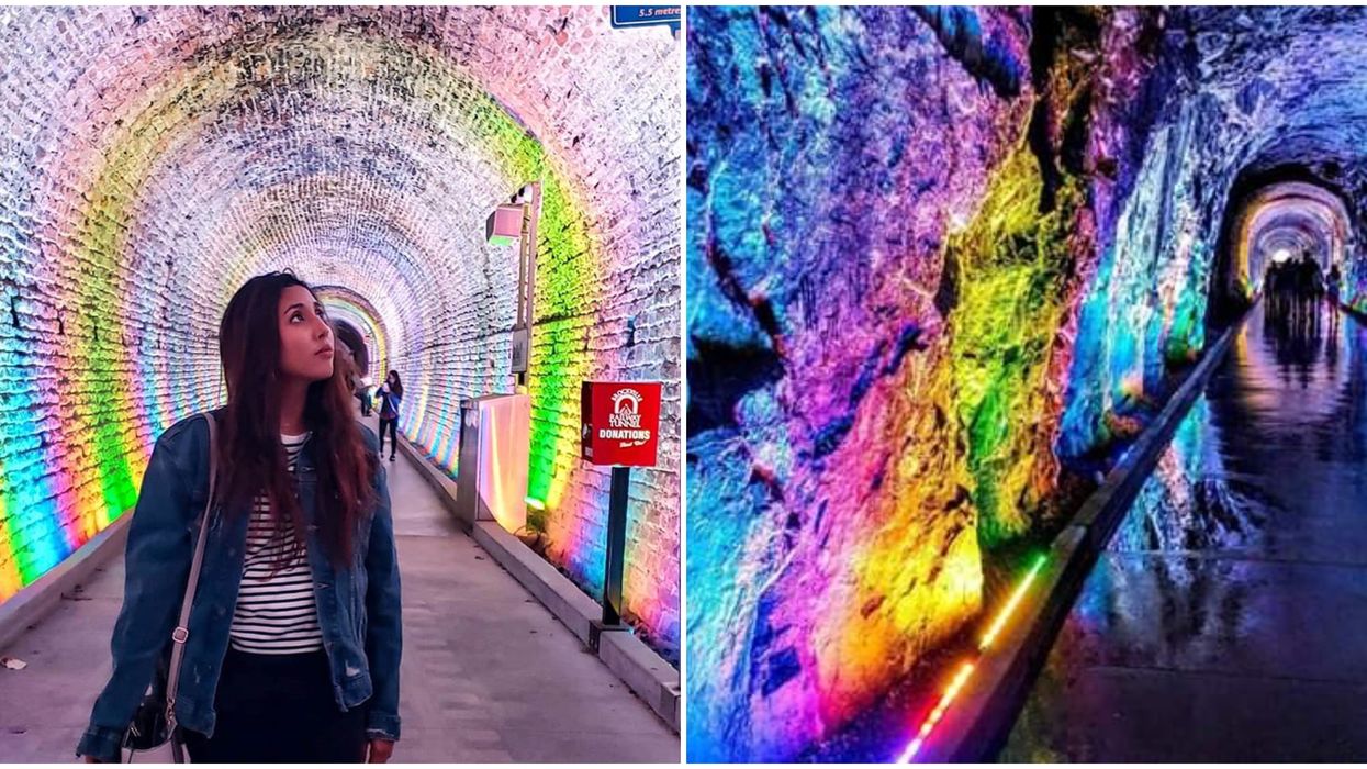 This Magical Light Show Is Hidden In A Tunnel Near Montreal & It's Worth A Trip Cause WOW