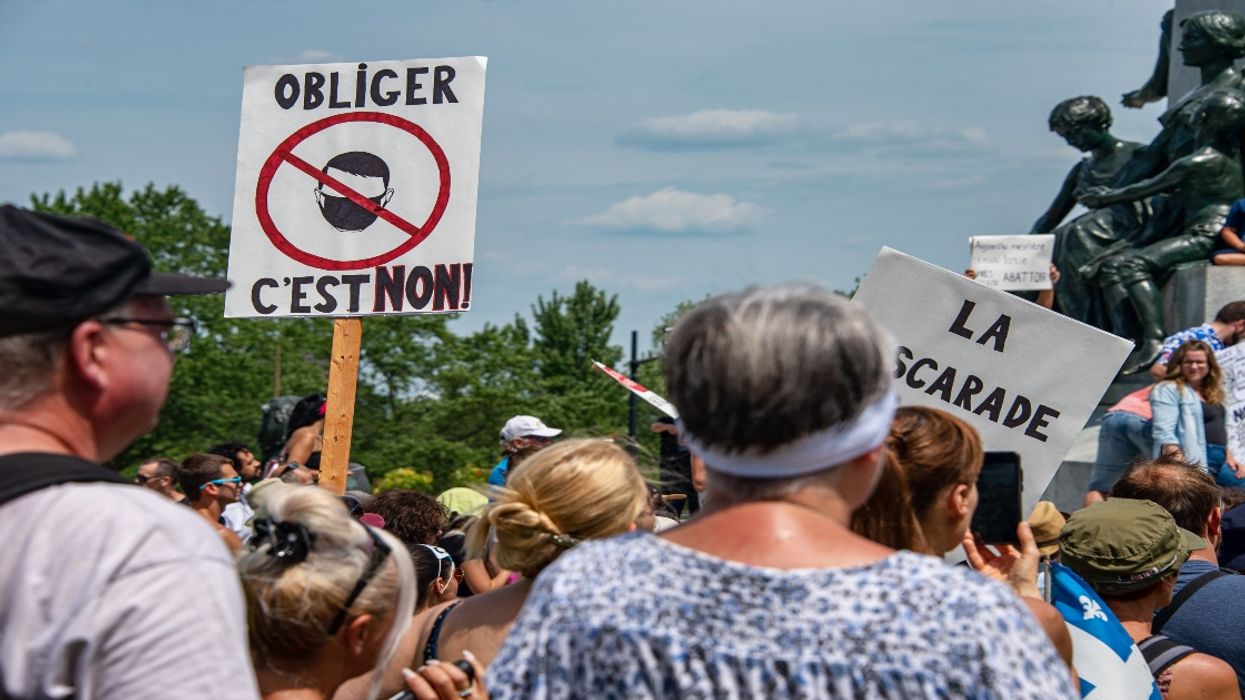 Montrealers Have A LOT To Say On Twitter About The Anti-Mask Protest & It Ain't Pretty