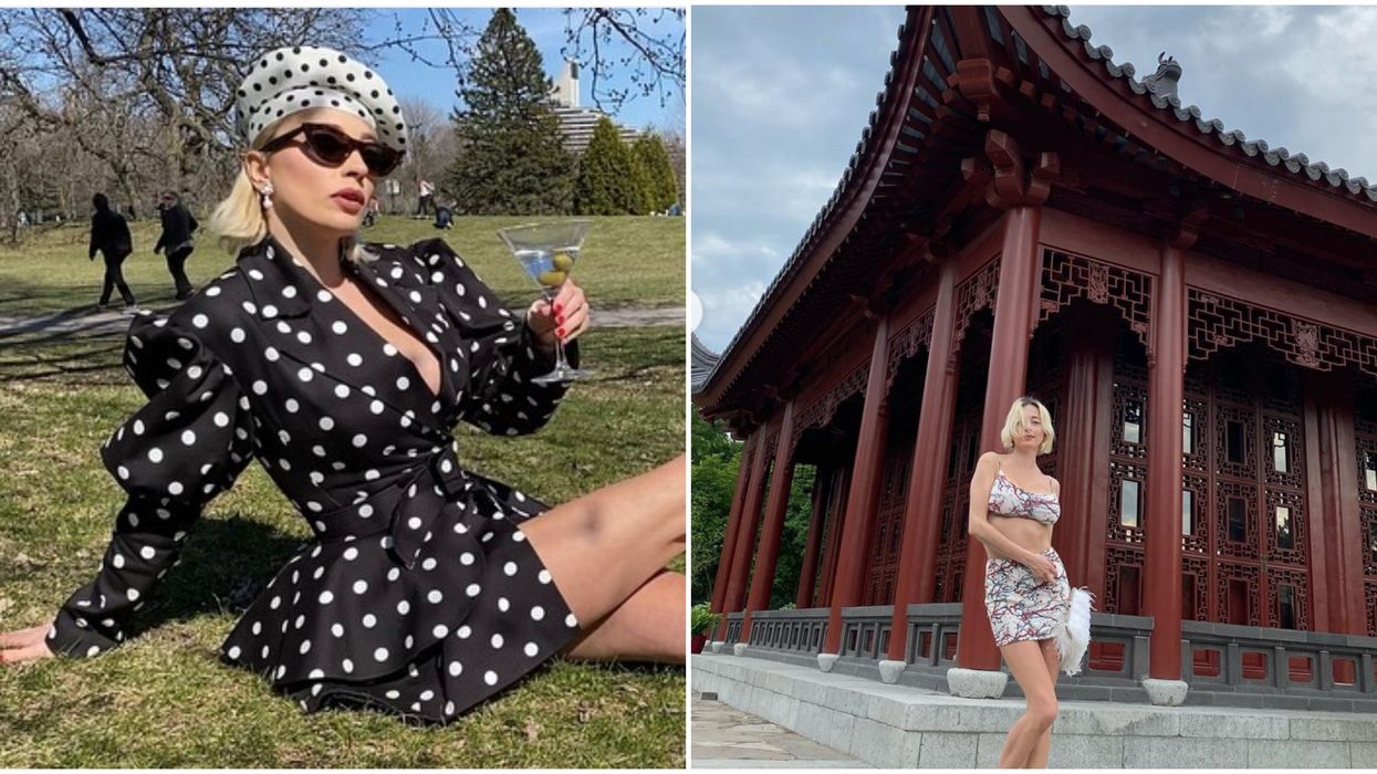 This American Model Spending Quarantine In MTL Turns Every Street Into Her Runway (PHOTOS)