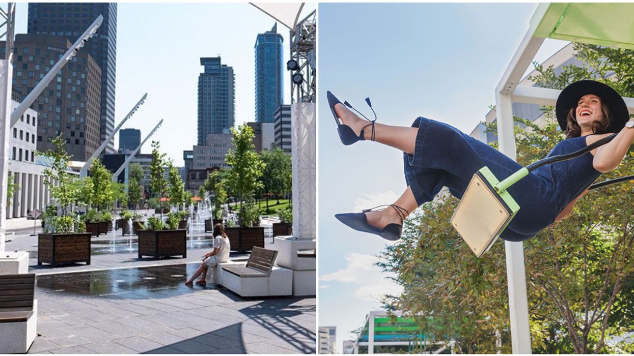 Montreal's Famous Musical Swings Are Back Downtown This Summer