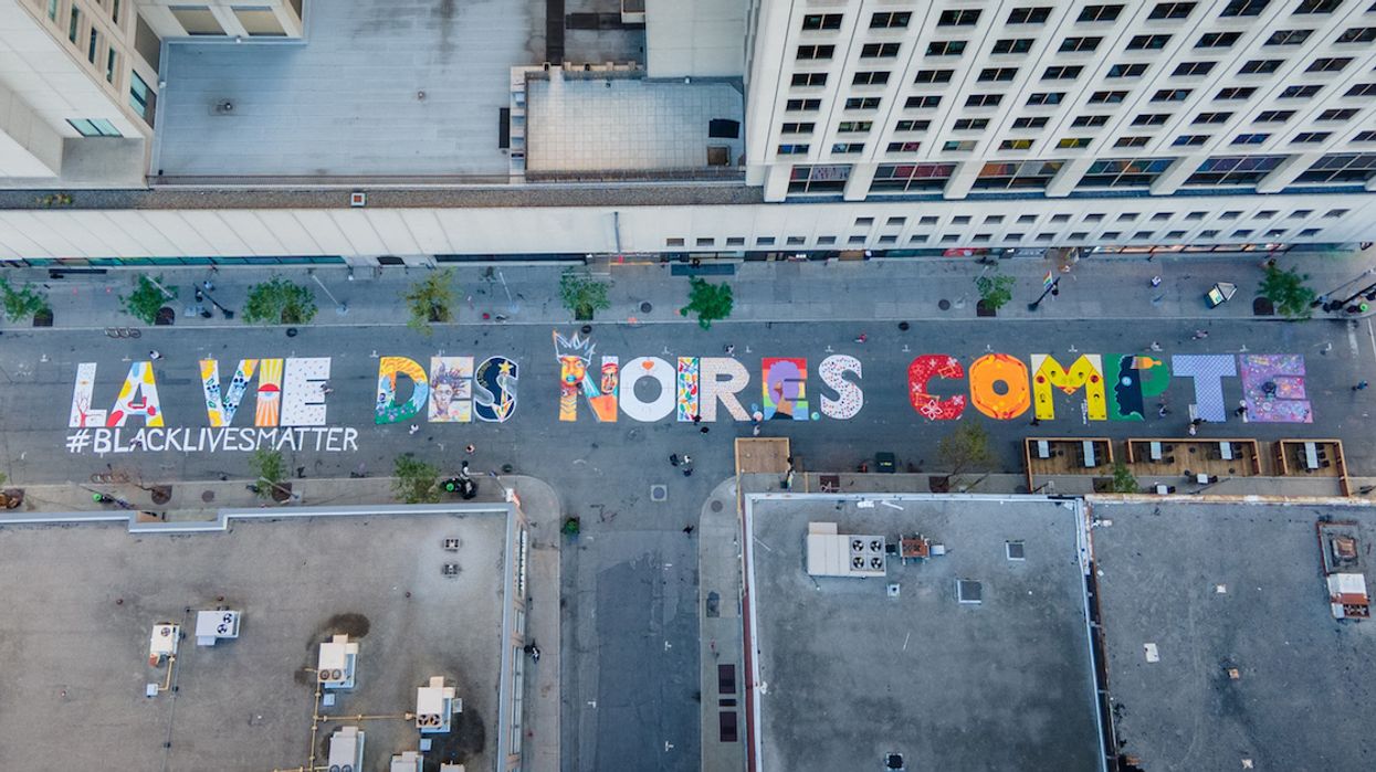 Montreal's Super Colourful Black Lives Matter Street Mural Is Finally Done (VIDEO)