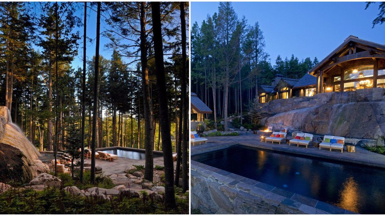 This Quebec Palace For Sale Has A Scandinavian Spa For A Backyard (PHOTOS)