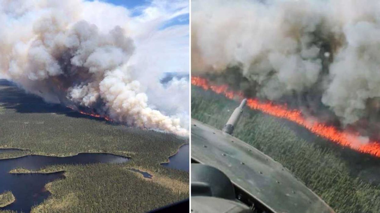 A Massive Forest Fire Has Been Wreaking Havoc In Quebec & Created A Wall Of Smoke (PHOTOS)