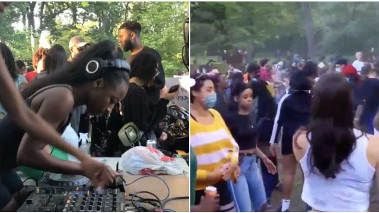 Montrealers Held A Huge Anti-Racism Protest In The Woods Yesterday (VIDEOS)