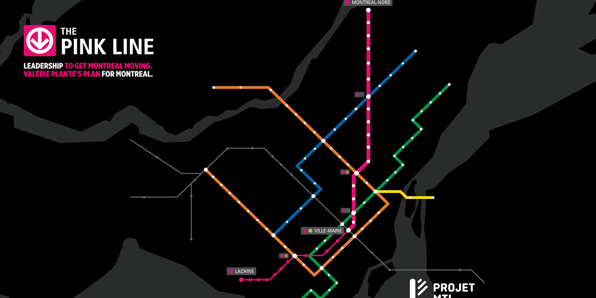 Montreal To Potentially Get New "Pink" STM Metro Line By 2025 MTL Blog