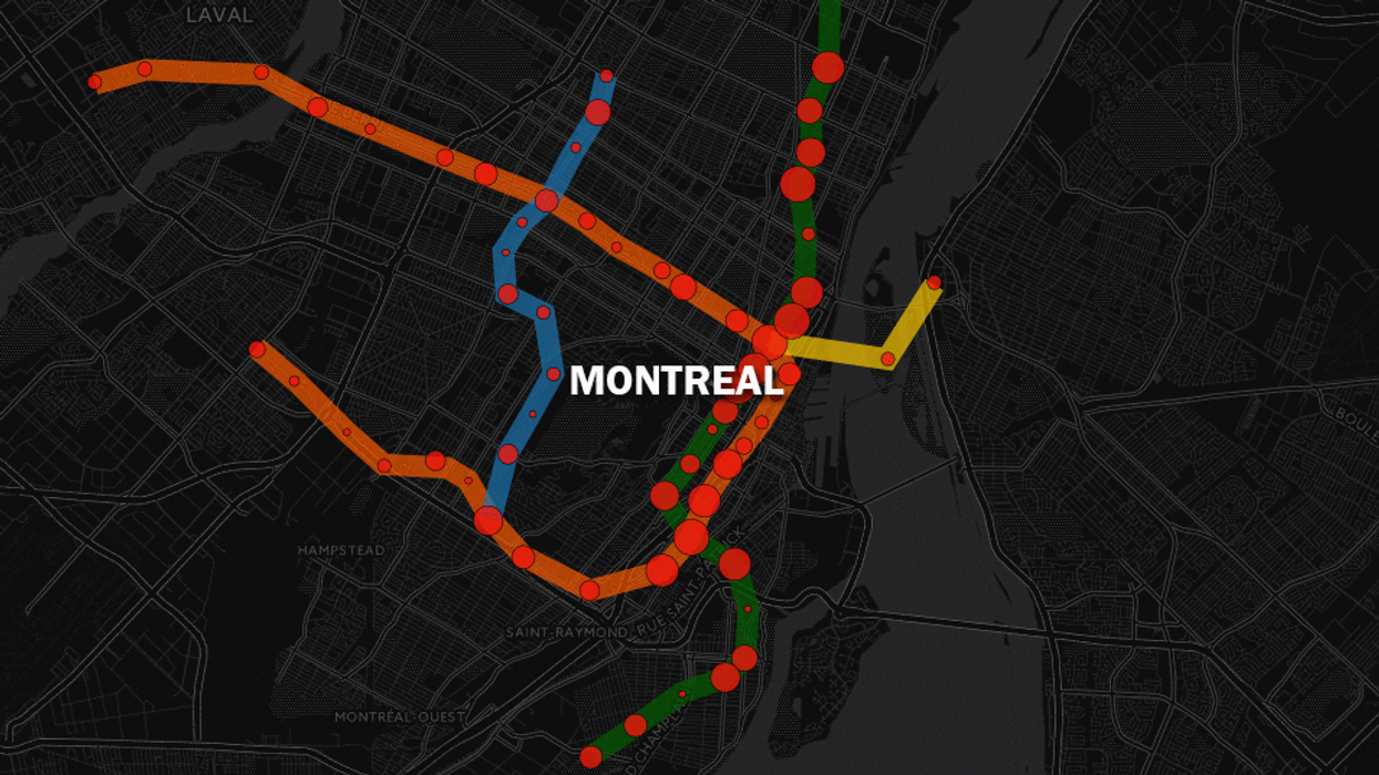 Top 15 Most Dangerous Montreal STM Metro Stations