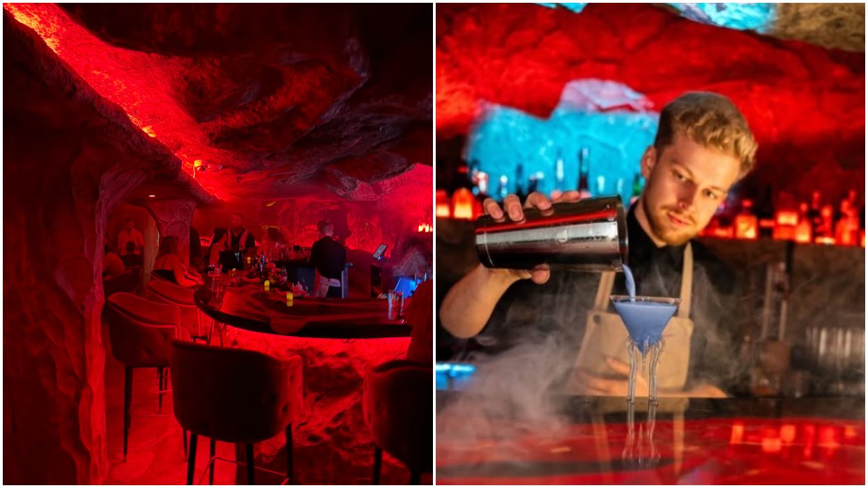 Inside Montreal's new Mona Loa bar.