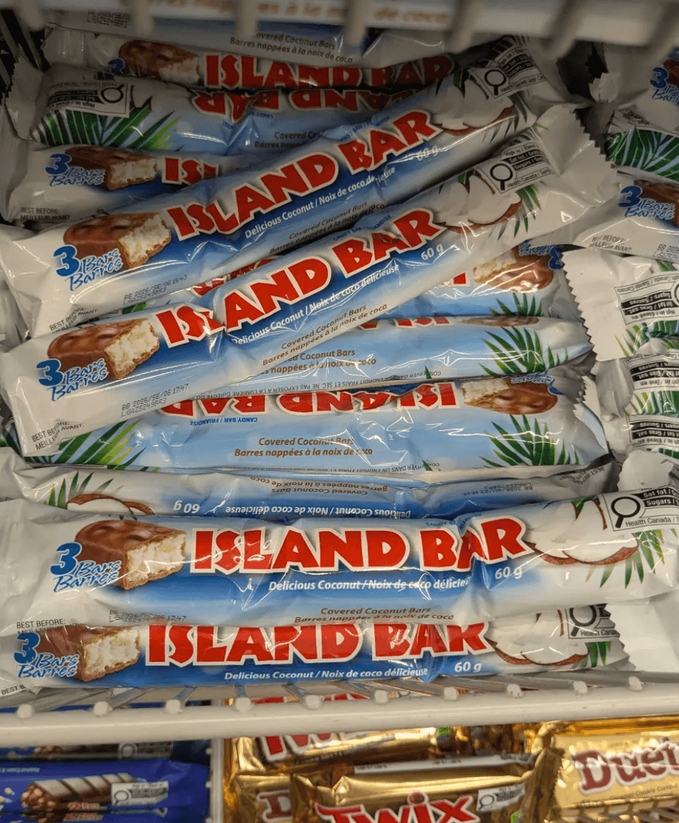 Island Bars at Dollarama.