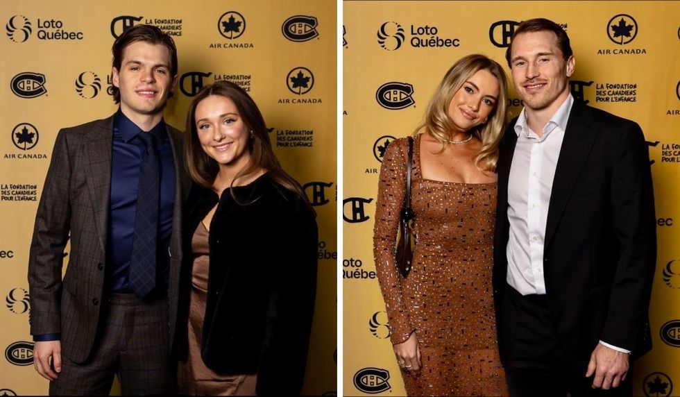 Jake Evans (Emily Flat) and Brendan Gallagher (Emma Fortin).