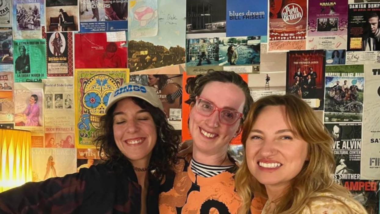 Jamie Loftus, Sarah Marshall and Caroline Kendrick pose after their Detroit show.