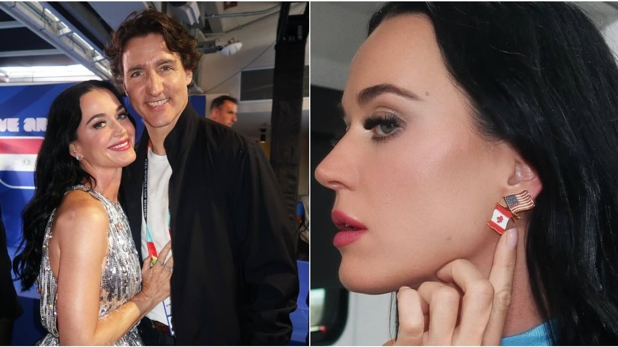 Justin Trudeau and Katy Perry at the 2026 World Cup.
