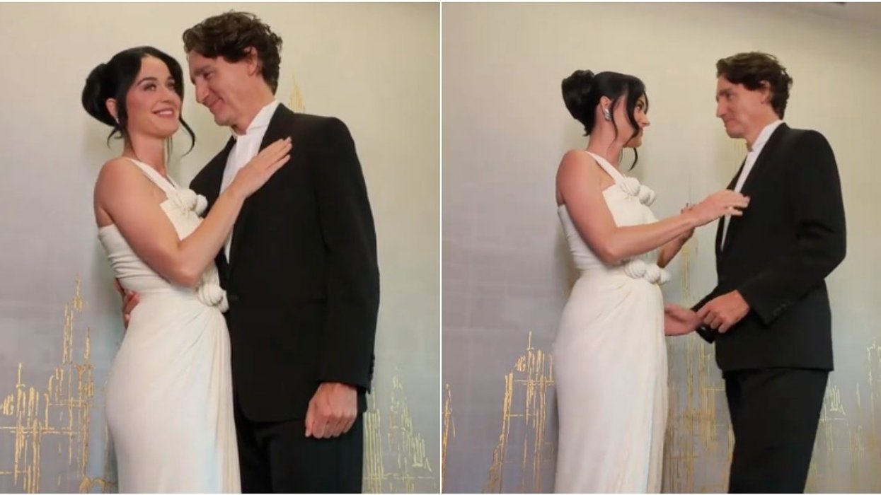 Katy Perry and Justin Trudeau.