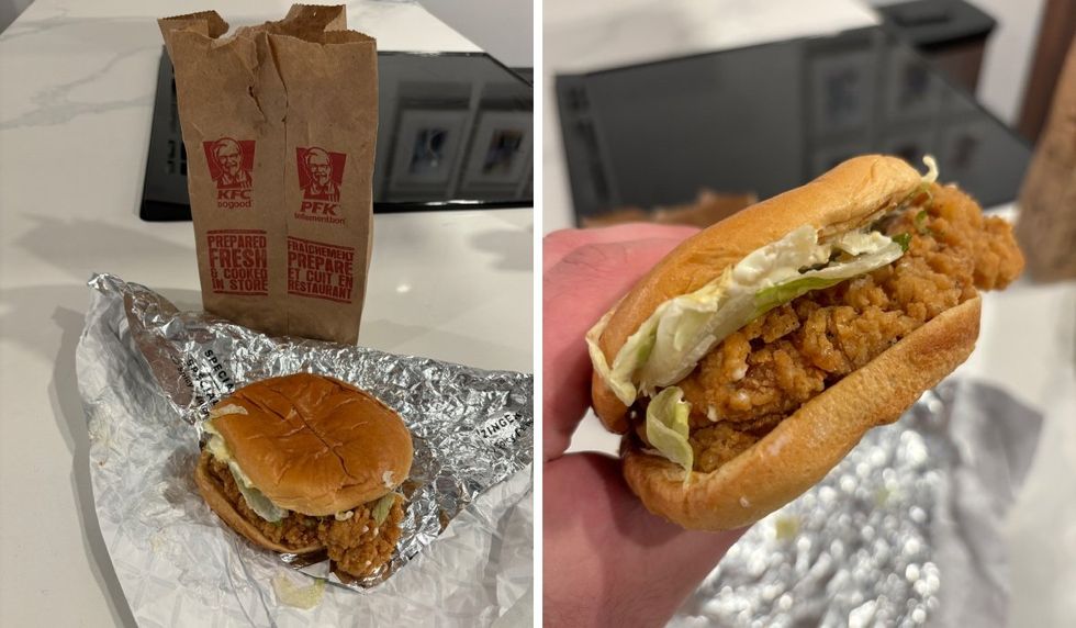 KFC Big Crunch Chicken Sandwich